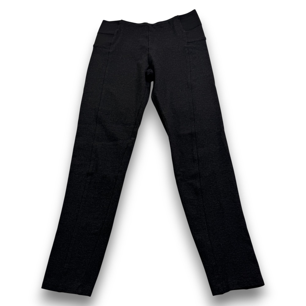 Altar'd State Womens Black Seamed Ponte Knit Leggings Elastic Waist Size M